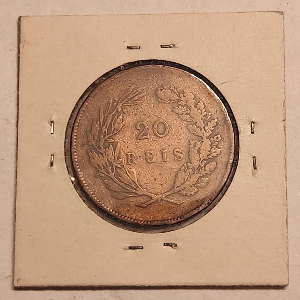 1891 Portugal 20 Reis Coin.
#portugal #numismatics